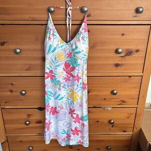 No Boundaries Floral Multicolor Halter summer  Dress